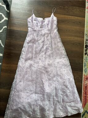 Vintage 90’s/Y2K A Fortiori Lavender Floral Formal Dress